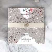 Glitter Invitation Latest Wedding Invitation Card Heart-shaped Card Greeting Card